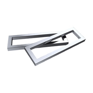 Étagères murales rectangulaires en acier inoxydable poli miroir personnalisées - Product Image 2