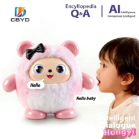 Jouet éducatif intelligent CBYD High Tech AI, connectivité sans fil via application, chat vocal interactif, peluche super douce pour enfants