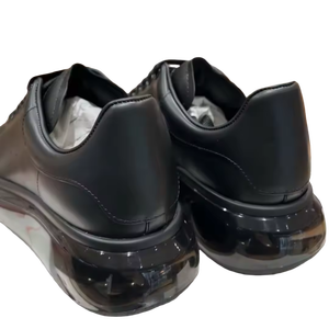 Zapatos Blancos de Moda para Primavera y Otoño, Nuevos con Suela Gruesa Tipo Muffin, Forro de Cuero, Zapatillas Casuales de Diseñador para Hombre - Product Image 6