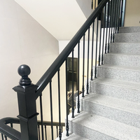 Rampe d'escalier en métal simple et personnalisée, idéale pour la décoration intérieure de villas, couleur personnalisable