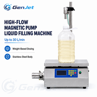 Machine de remplissage automatique de liquides par pesage 30L/min, pompe à engrenages magnétique, remplisseur quantitatif 10g-25kg pour huile, sauce, détergent