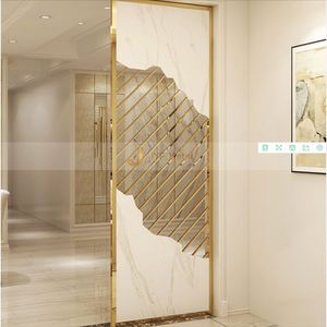 EX250 Modern Laser Cut Stainless Steel Art <b>Screen</b> Partition Room <b>Wall</b> Divider Decor Panel Foldable - Product Image 4