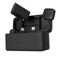 Nouveau microphone cravate omnidirectionnel magnétique sans fil M15mini avec réduction de bruit IA et réverbération pour appareils photo et smartphones