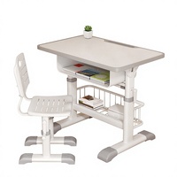 Table d'étude multifonctionnelle compacte pour enfants en plastique, vente en gros directe d'usine, faible MOQ, prix compétitifs