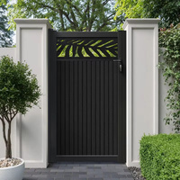 Moderne aluminium hoofdingang ontwerpen villa decoratieve schuifdeur tuin privacy aluminium poort