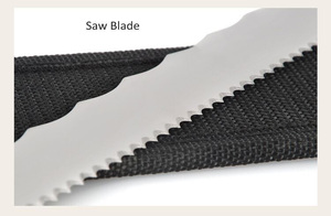 Couteau de camping en plein air professionnel en laine minérale isolante de 420mm avec lame en acier inoxydable et <span class=keywords><strong>coupe</strong></span>-poignée souple - Product Image 6