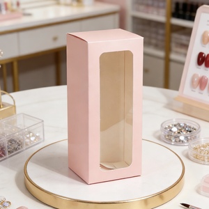 Custom Rectangular Gift Boxes with a clear Front Window Are Ideal for Packaging Single <strong>Items</strong> in <strong>Ecofriendly</strong> Cardboard Gift Boxes - Product Image 1