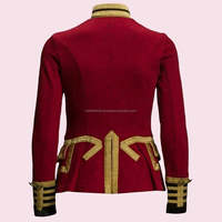 Blouson en laine rouge pour femme, vintage, à la mode, en gros, 18e