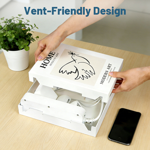 Organizador de Cables con Forma de Libro para Ocultar el Ensamblaje de Enchufes, Caja de Gestión de Cables para Escritorio, Tira Multiusos con Disipación de Calor para el Hogar y la Oficina - Product Image 3