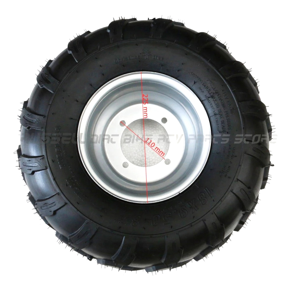 4 Cache-moyeux En Caoutchouc Pour ATV/Quad - Protection Anti-poussière Pour Jantes, Remplacement Enjoliveurs