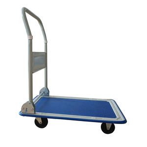 F150 फोल्डेबल प्लेटफॉर्म हैंड ट्रक ने डोली गाड़ी को धक्का दिया, गोदाम सुपरमार्केट के लिए परिवहन ट्रॉली - Product Image 2