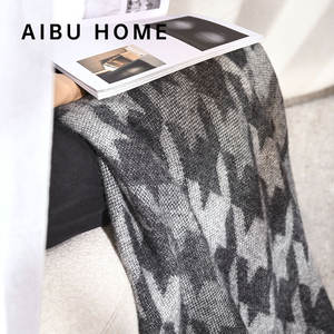 <span class=keywords><strong>Aibu</strong></span> ผ้าห่มคลุมเตียงขนแกะนิวซีแลนด์ผ้าห่มลายหมาสีเทาสำหรับ100% ใช้ในบ้านผ้าห่มขนแกะ140*200ซม. - Product Image 6