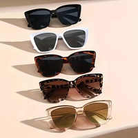 Lunettes de soleil œil de chat à grande monture pour femmes 2026, personnalisables avec logo, noires, promotionnelles, par Bulk