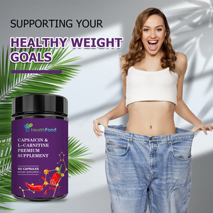 Cápsulas de Alta Absorción para Quemar Grasa, Controlan los Antojos, Mejoran la Resistencia, Capsaicina, L-Carnitina, Suplemento Premium - Product Image 6
