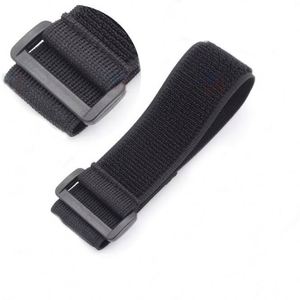 Sangle en nylon élastique réglable en usine avec logo personnalisé, sangle auto-agrippante en nylon flexible avec boucle - Product Image 3
