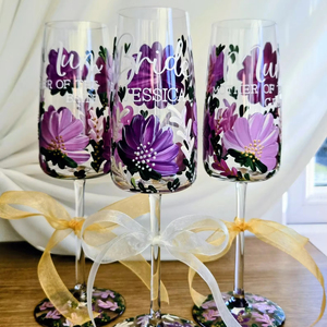Verre personnalisé peint <span class=keywords><strong>à</strong></span> la main, motif floral moderne, réutilisable, étanche, grande capacité, portable, pour usage domestique, cadeau pour enfants - Product Image 1