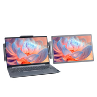 Moniteur portable de 14 pouces avec écran d'extension latéral droit, écran externe pour ordinateur portable / compatible PS5