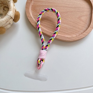 Série de couleurs de corde tressée torsadée avec style de joint transparent Modèles pour hommes et femmes avec étui pour téléphone portable Artefact anti-perte - Product Image 5