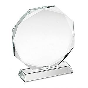 Trofeo STACCATO 19d.140 con Base Octogonal, Placa y Medalla Impresas con UV para Ferias Comerciales y Bienvenida de Invitados - Product Image 2