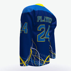 เสื้อกีฬาผ้าเจอร์ซี่ที่สามารถพิมพ์ซับลิเมชันแบบกลับด้านได้ผ้าโพลีเอสเตอร์เย็บตะเข็บสำหรับผู้ชาย - Product Image 3