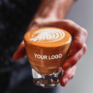 Disponibile: Tazza <span class=keywords><strong>in</strong></span> <span class=keywords><strong>Vetro</strong></span> per Espresso Cortado da 133ml <span class=keywords><strong>con</strong></span> Base Pesante, Tazza per Caffè e Latte da 4.5oz <span class=keywords><strong>con</strong></span> Logo Personalizzato Inciso per Caffetterie, Vendita all'Ingrosso - Product Image 3