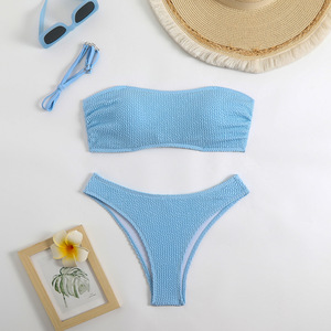 <span class=keywords><strong>Maillot</strong></span> <span class=keywords><strong>de</strong></span> <span class=keywords><strong>bain</strong></span> multicolore taille haute <span class=keywords><strong>maillot</strong></span> <span class=keywords><strong>de</strong></span> <span class=keywords><strong>bain</strong></span> bikini deux <span class=keywords><strong>pièces</strong></span> bandeau sans bretelles pour <span class=keywords><strong>femme</strong></span> - Product Image 3