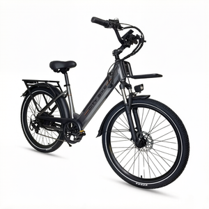 Vélo électrique urbain sportif pour trajets quotidiens, pneus V10 de 26 pouces, moteur brushless 250W, batterie lithium 36V10.4AH, frein à disque hydraulique - Product Image 3