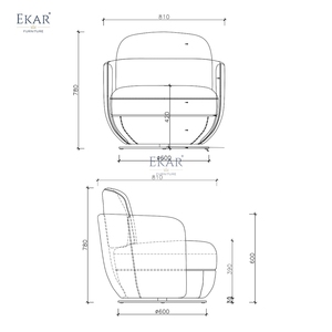 Fauteuil pivotant <span class=keywords><strong>BLOOM</strong></span> |   Fauteuil d'appoint rond en bouclette avec base dorée |   EKAR FURNITURE - Product Image 2