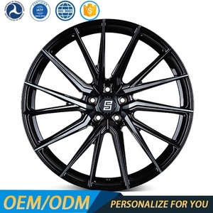 Rines Forjados Multirradio Negros Brillantes 5x120 de 19, 20, 22 y 24 Pulgadas para Mercedes E350 E450 W212 BMW <span class=keywords><strong>Tesla</strong></span> - Product Image 1