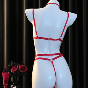 Biancheria intima <span class=keywords><strong>donna</strong></span> <span class=keywords><strong>abbigliamento</strong></span> intimo Fetish moda <span class=keywords><strong>abbigliamento</strong></span> <span class=keywords><strong>erotico</strong></span> in pizzo con catene per il corpo - Product Image 3