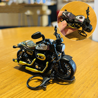 Mini-moto de course de simulation KC-09, modèle de jouet de dessin animé indien, vente en gros, nouveauté, porte-clés