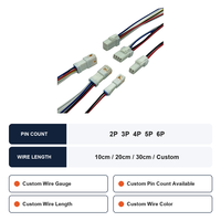 Kabel Konektor Strip LED Tahan Air JST JWPF-VSLE-S, Kabel Konektor Otomotif Tahan Air, Konektor Jantan Betina