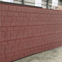 Structure en acier léger, panneau isolant galvanisé en métal sculpté spécial pour façade de maison préfabriquée