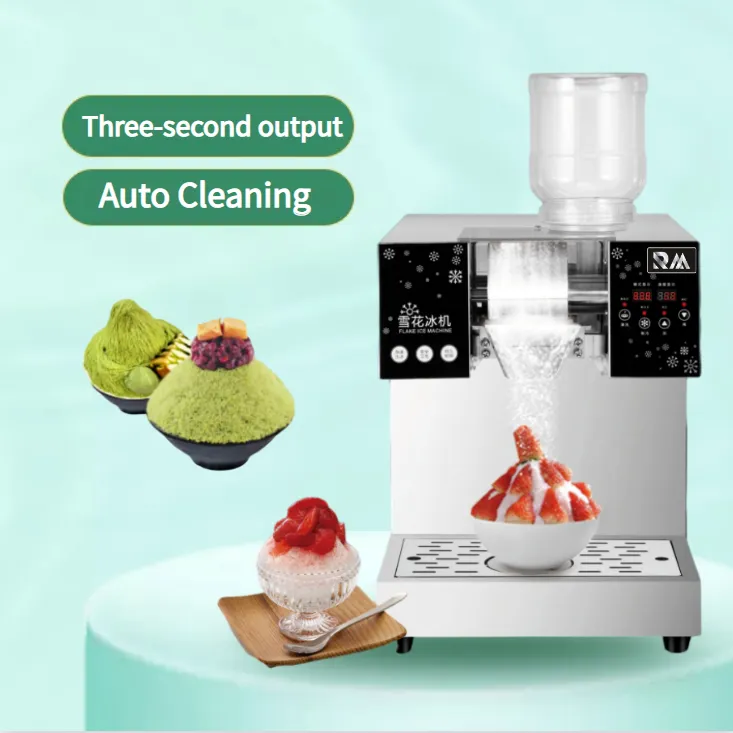 Snow flake fruit gelato tritato bravo freezer commercial bingsu makinesi kore buz make machine for coffee bingsu maker mschine