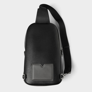 Borsa a tracolla personalizzata nera in pelle vegana a tracolla borsa da <span class=keywords><strong>uomo</strong></span> a tracolla - Product Image 5