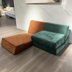 Sofá Cama Convertible de Una Plaza para Sala de Estar, Diseño Moderno con Relleno de Esponja, para Apartamentos y Hoteles - Product Image 4