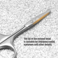 Ciseaux à poils de nez en métal durables et pratiques, à pointe arrondie, pour la sécurité, la coupe des ongles et des cuticules, ciseaux de beauté