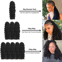 Extensions de cheveux humains bouclés au crochet, tresses sans nœuds, mèches de cheveux humains bouclés birmans pré-bouclées