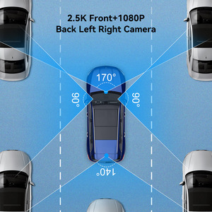 ADINKAM Enregistreur vidéo de voiture 4 canaux 2.5K+1080P avec caméra arrière, contrôle Wifi via application, vision nocturne supérieure, capteur G, écran IPS 3.0 pouces - Product Image 3
