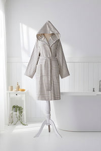 Peignoir unisexe 100% coton Best Seller Séchage rapide Vêtement de nuit d'été Tissu tissé respirant Léger Toute l'année ODM Fabriqué en Turquie - Product Image 5