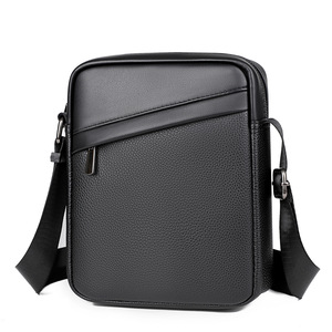 Outdoor Business Waterproof Custom Zipper Crossbody Messenger <b>Bags</b> Vintage <b>Small</b> Pu Leather Messenger <b>Bag</b> for Men - Product Image 6