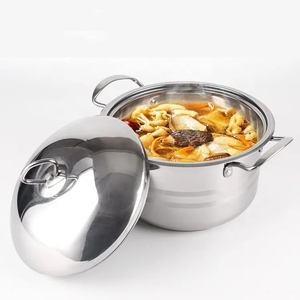 ชุดเครื่องครัวสแตนเลส 6/10/12/<span class=keywords><strong>14</strong></span> ชิ้น ไม่มีสารเคลือบผิว ไม่ติดกระทะ ชุดหม้อซุปพร้อมฝาปิด สำหรับใช้ในครัวเรือน ฐานแบบคอมโพสิต - Product Image 6