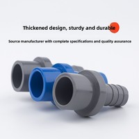 Connecteur de drainage pour aquarium en PVC basse pression 20~63 mm, adaptateur UPVC épaissi anti-fuite