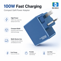Chargeur rapide GaN 100W tendance 2026, PD 3.0 QC3.0 Type C, accessoires électroniques, produits intelligents, accessoires pour téléphone, chargeur pour iPhone