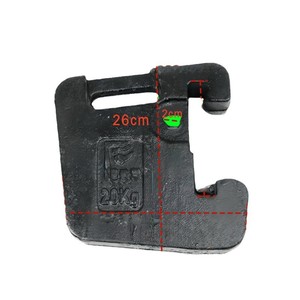 Gamme complète de pièces de tracteur en fonte à contrepoids avant haute puissance 20 kg 35 kg 50 kg pour tracteurs de jardin 45 ch 70 ch 120 ch 180 ch - Product Image 2