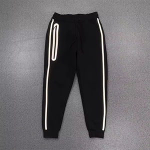 Nuevo Conjunto de Sudadera con Capucha y Pantalones Deportivos Reflectantes <span class=keywords><strong>Tech</strong></span> <span class=keywords><strong>Noir</strong></span> 2026 para Hombre, Ropa Deportiva Casual Reflectante, Chaqueta Reflectante - Product Image 3