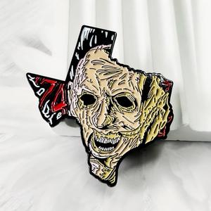 Épingles à revers en métal émaillé doux de haute qualité, thème Halloween, dessin animé, pour vêtements, sacs, badge décoratif, série Terror - Product Image 1