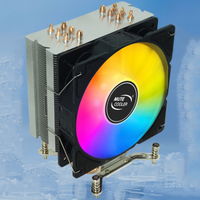 Ventilateur de refroidissement pour processeur Intel LGA 1151 1200, refroidisseur d'air pour PC, refroidisseur de processeur avec 6 caloducs et affichage de la température