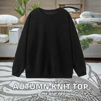 Pull-over en tricot pour femme, nouvelle collection automne, décontracté, respirant, col rond, manches régulières, nylon/acrylique, coupe ample, longueur longue