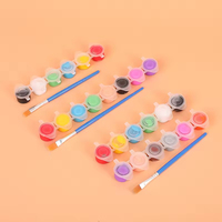 Pintura Acrílica Profesional de Alta Calidad, No Tóxica, Marca SHENGCHENG, Juego de 6 Colores en Tiras de 3ml, para Pintar sobre Lienzo